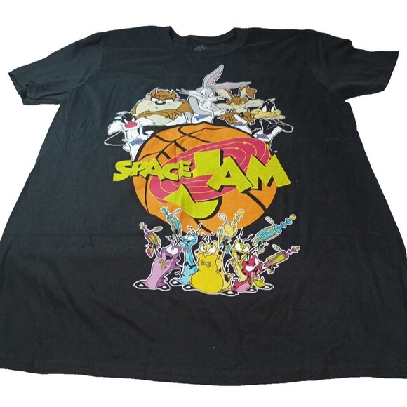 Space Jam Tune Squad T-Shirt Size M WB Looney Tunes Bugs Taz Daffy Unisex Tee - Picture 1 of 14